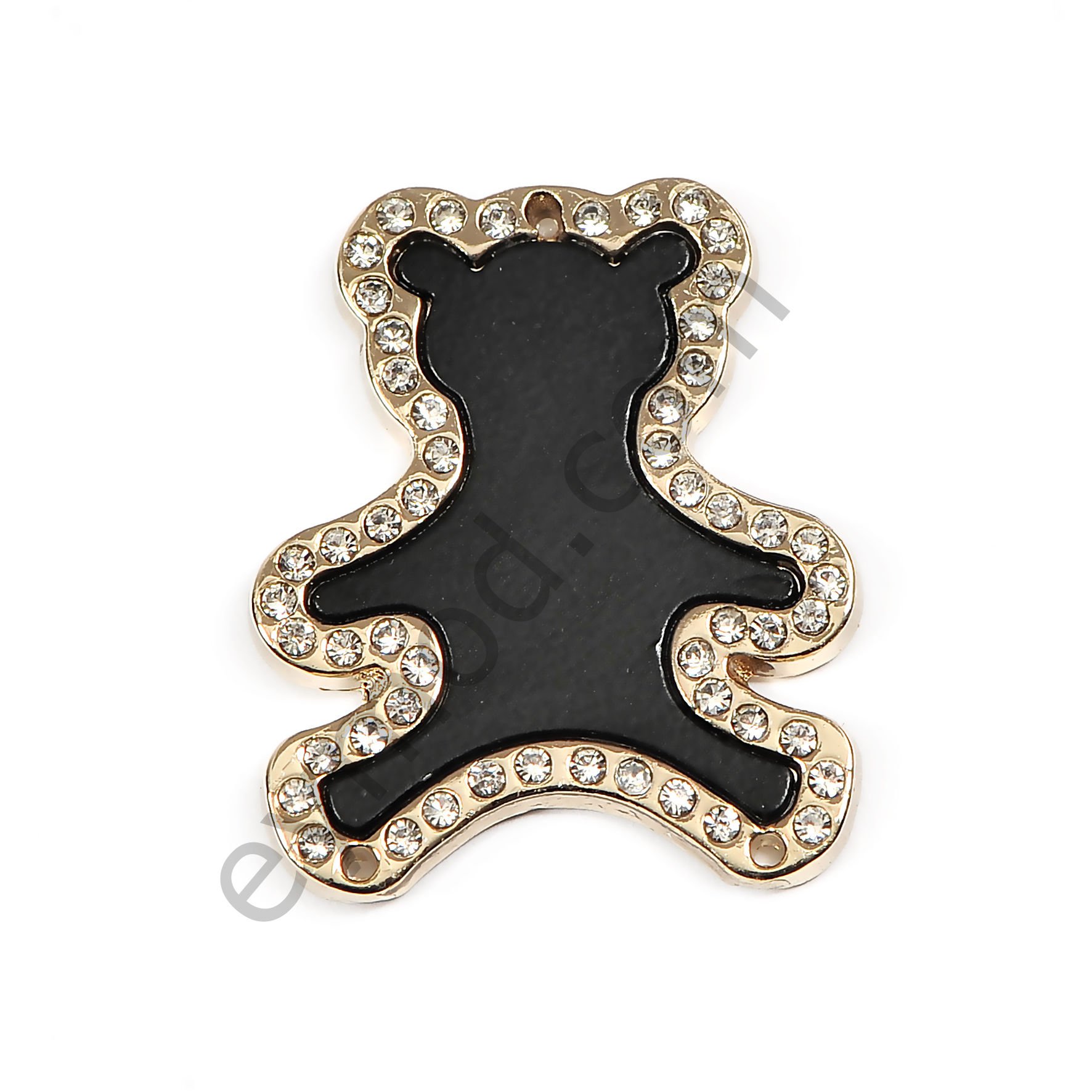 54 Taşlı Mineli Ayı Dikme Aksesuar GOLD+BLACK