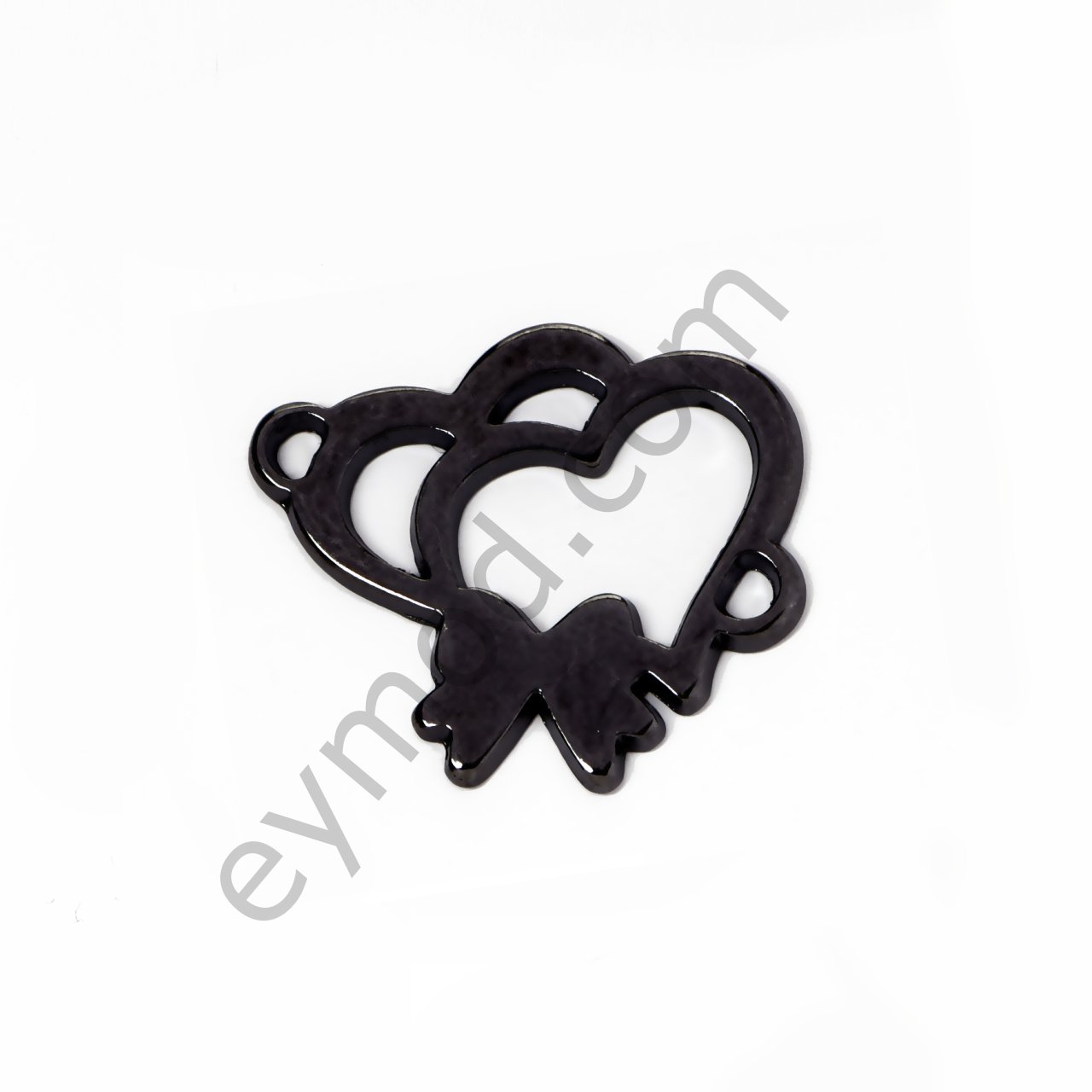 Kelebek Kalp Desenli Dikme BLACK NİKEL