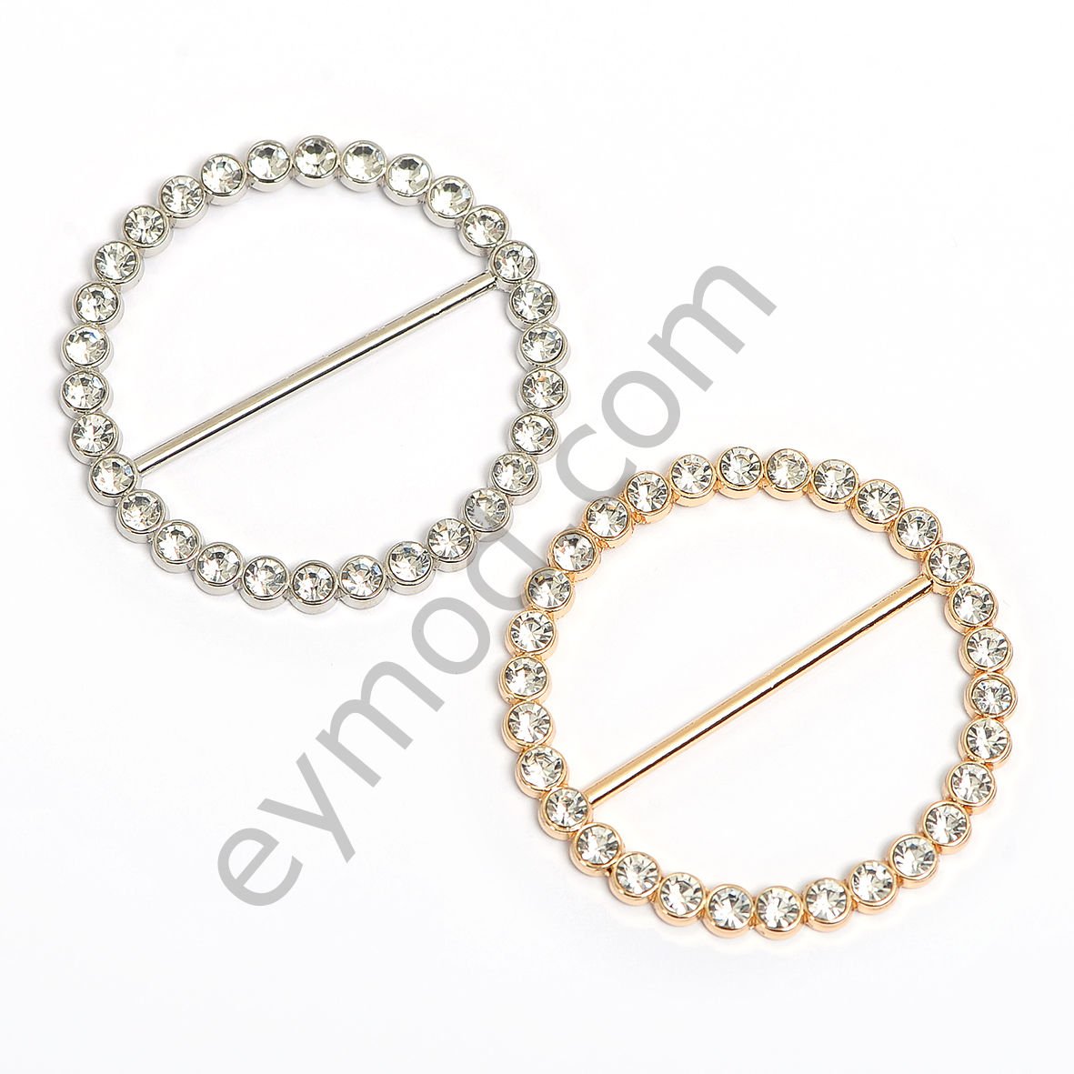 30 Taşlı Yuvarlak Kemer Tokası 47 mm
