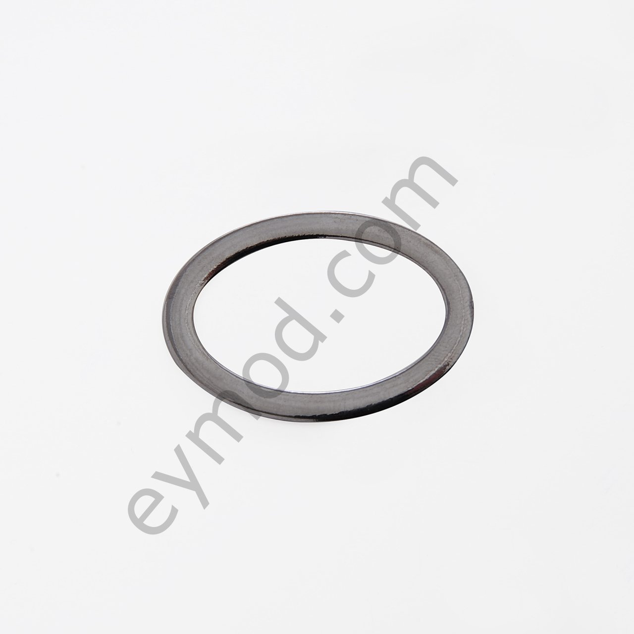 Oval Yassı Toka BLACK NİKEL