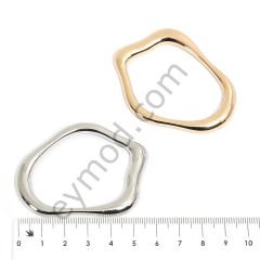 Kıvrımlı Yuvarlak Toka NİKEL