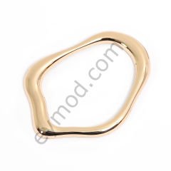 Kıvrımlı Yuvarlak Toka GOLD