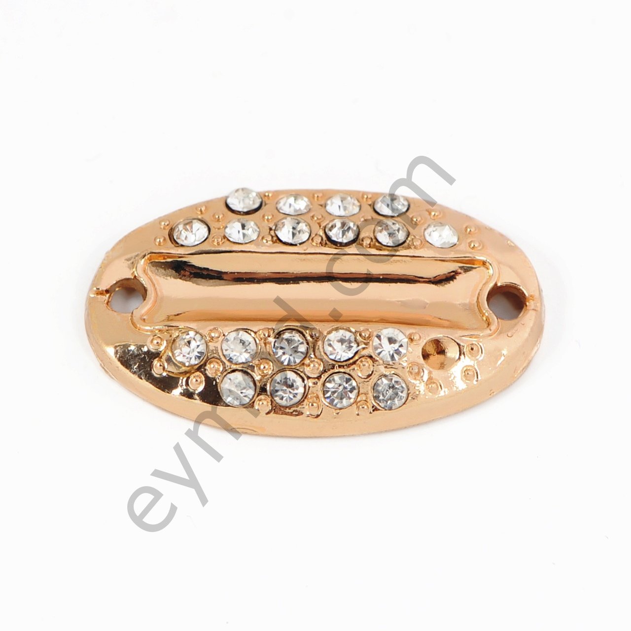 20 Taşlı Mineli Oval Dikme Toka GOLD (MİNESİZ)