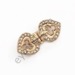 34 Taşlı Ufak Agraf Toka GOLD
