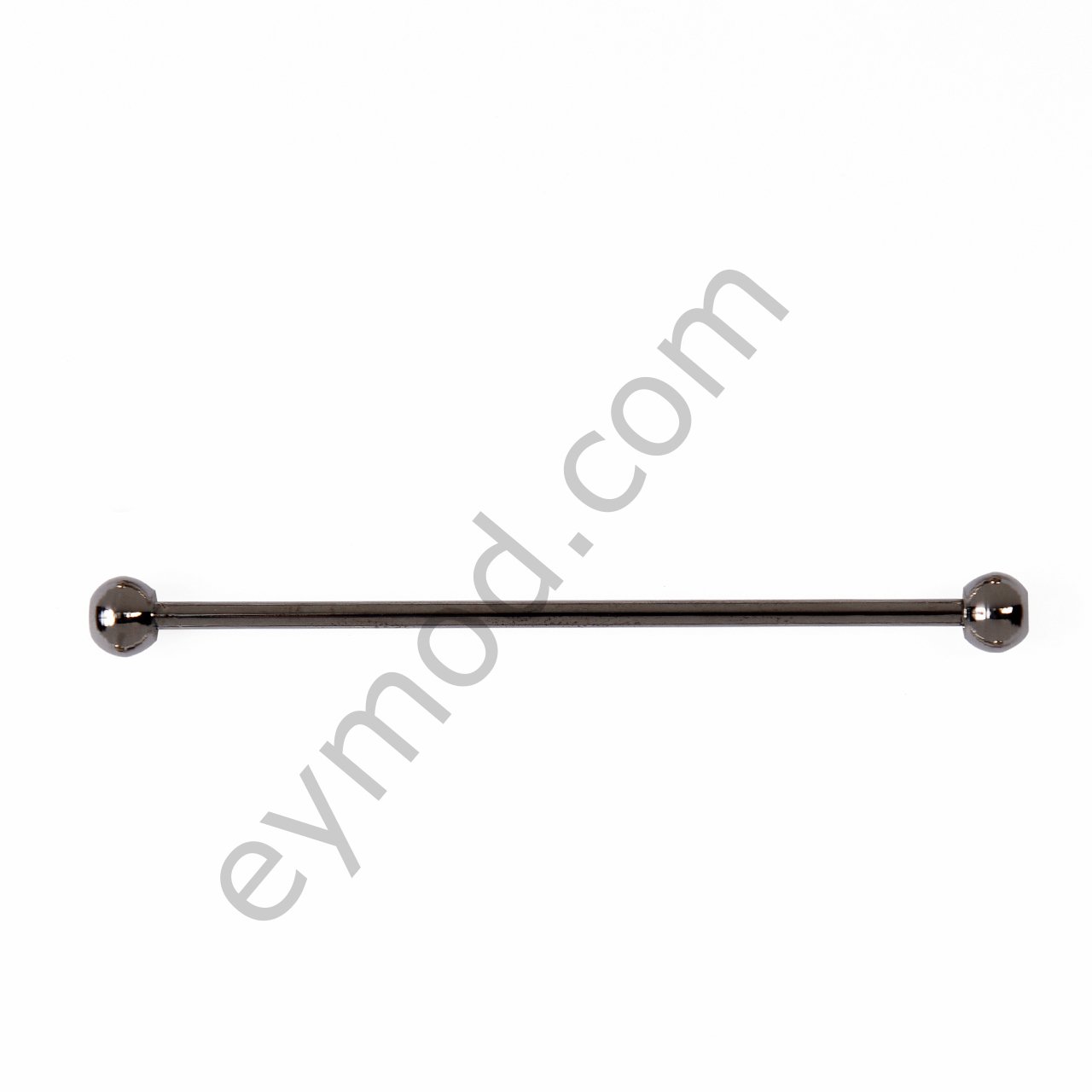 Yuvarlak Uçlu  Halter Yaka İğnesi BLACK NİKEL