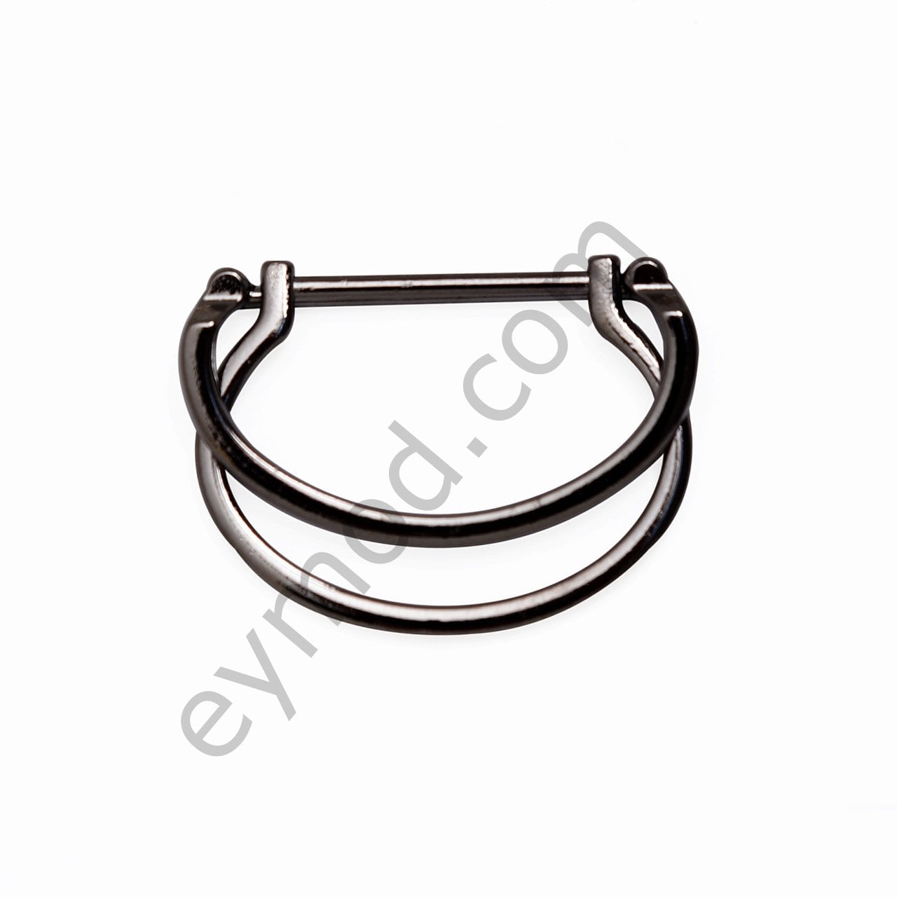 Çiftli D  Kemer Tokası 30 mm - BLACK NİKEL