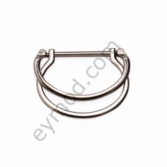 Çiftli D  Kemer Tokası 30 mm - NİKEL