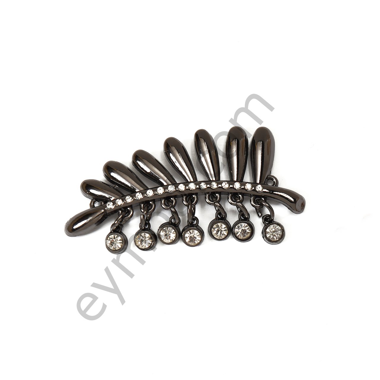 22 Taşlı Yaprak Dikme BLACK NİKEL