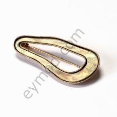 Kıvrımlı Model Broş GOLD