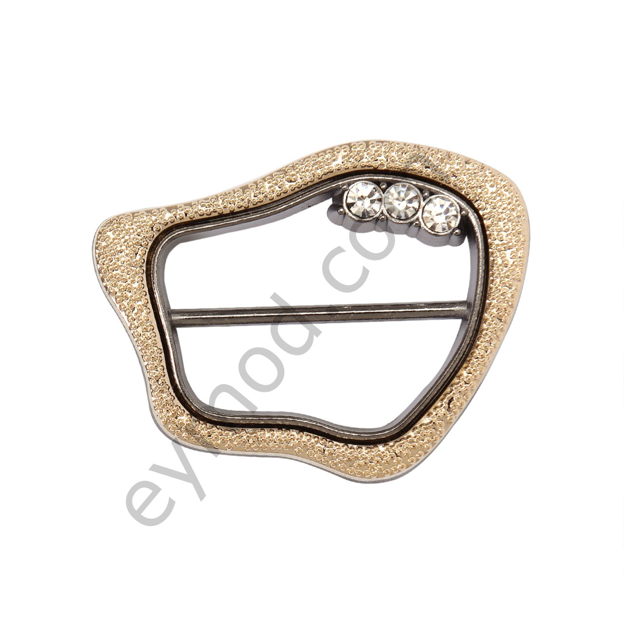 3.8 Cm Desenli Kemer Tokası BLACK NİKEL + GOLD