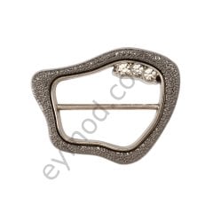 3.8 Cm Desenli Kemer Tokası NİKEL+BLACK NİKEL