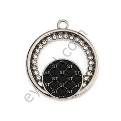 22 Taşlı Mineli Yuvarlak Elcik NİKEL