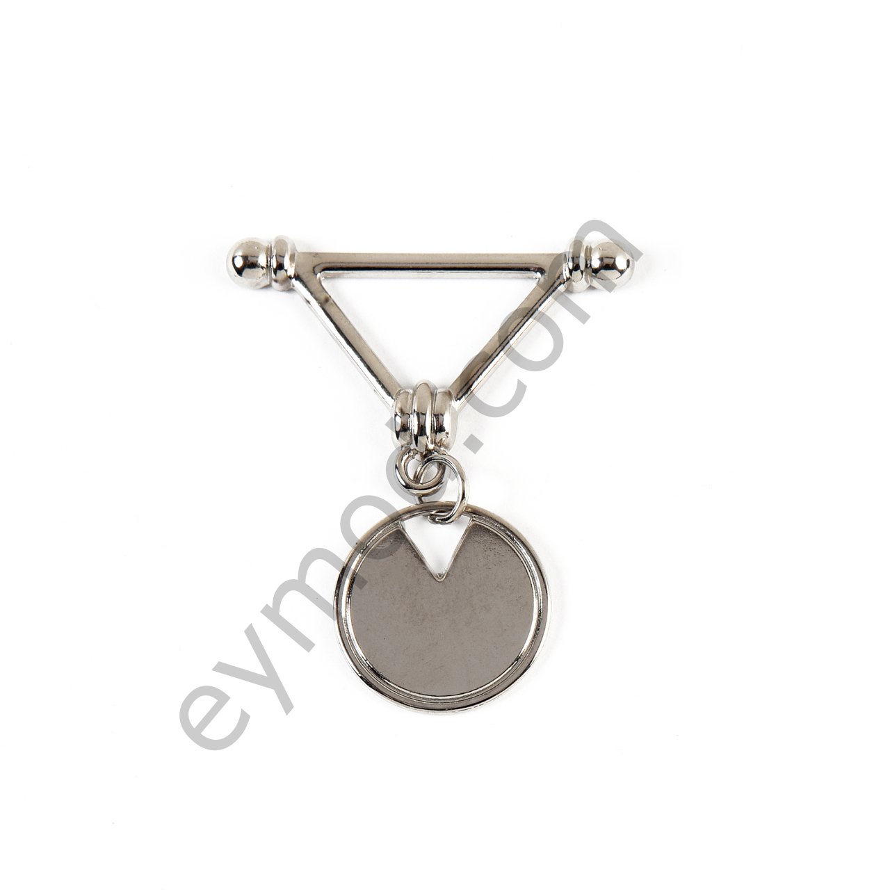 Yuvarlak Sallantılı Üçgen Aksesuar NİKEL