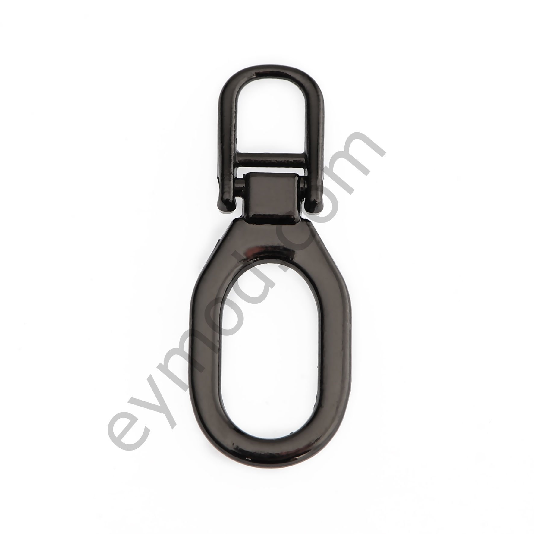 Ufak Taşsız Oval Elcik SİYAH NİKEL