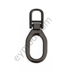 Ufak Taşsız Oval Elcik SİYAH NİKEL