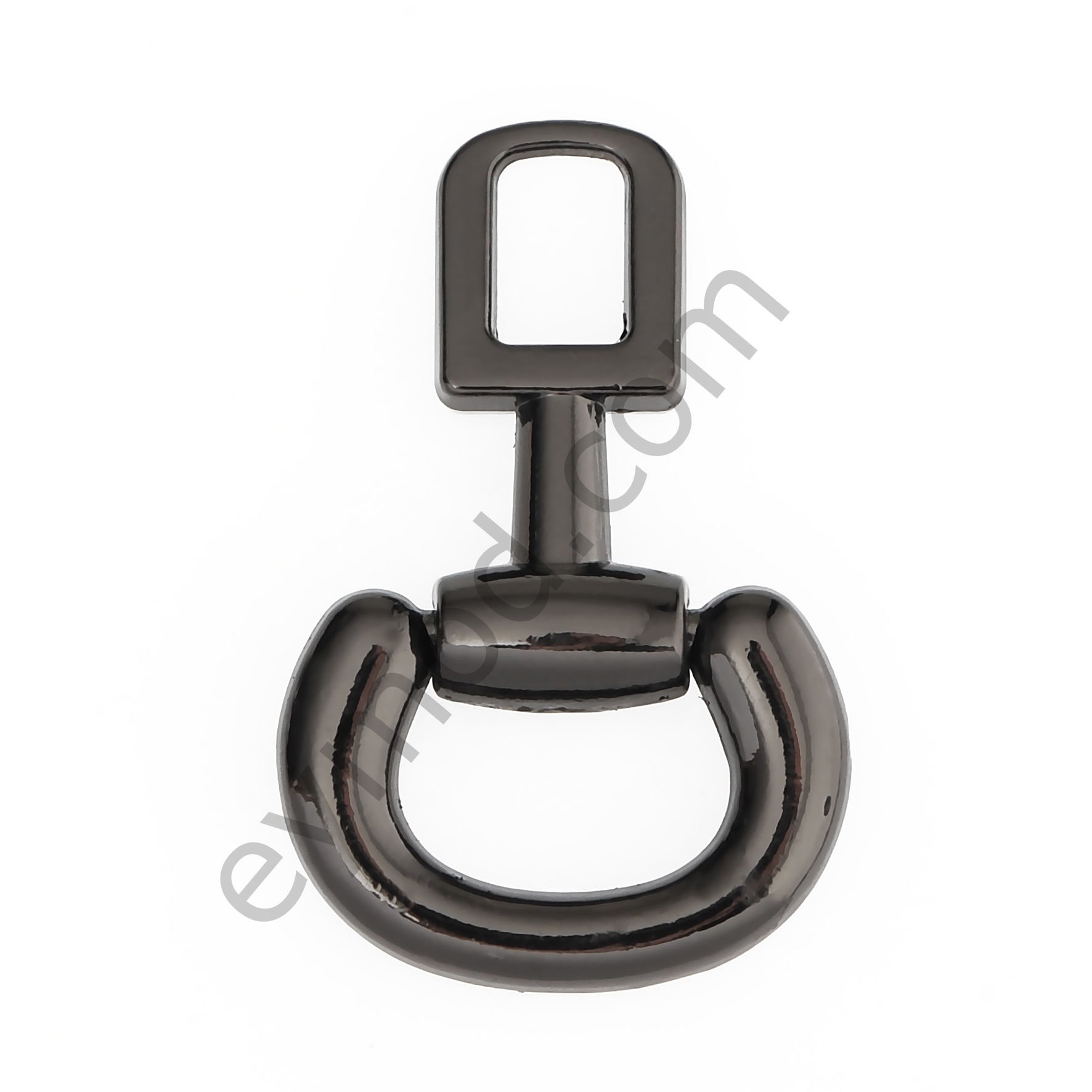 Oval Ufak Taşsız Elcik SİYAH NİKEL