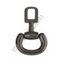 Oval Ufak Taşsız Elcik SİYAH NİKEL