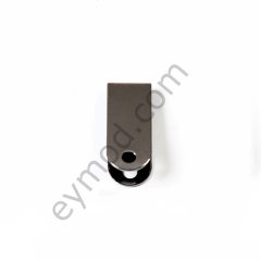 Ucu Oval Tırnaksız Delikli Kıstırma 25 mm - BLACK NİKEL