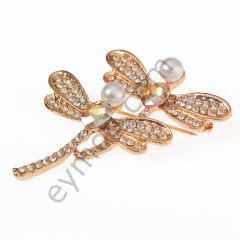 94 Taşlı İncili Çift Yusufcuk Broş