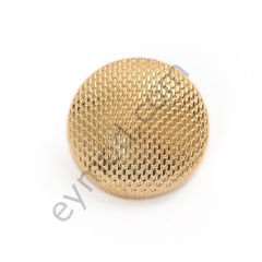 Yuvarlak Desenli Kapak Düğme DÜĞME BOYU 36L (~23 mm) - GOLD