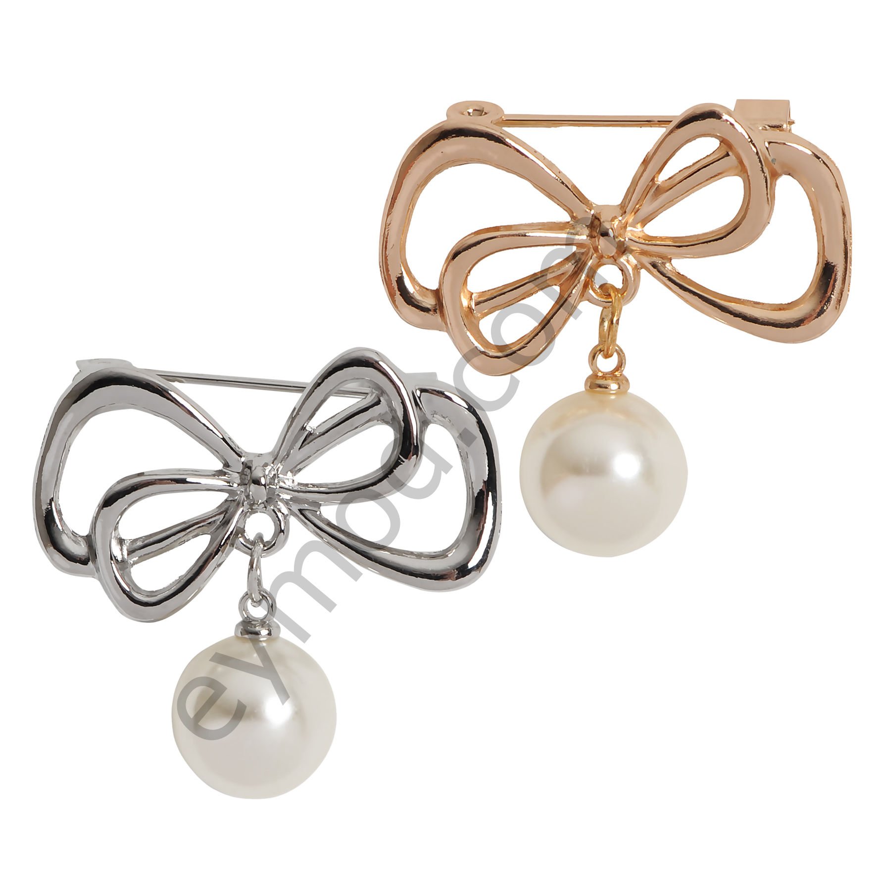 İncili Fiyonk Broş