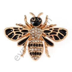 Mineli 39 Taşlı Arı Broş