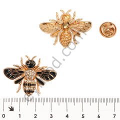 Mineli 39 Taşlı Arı Broş