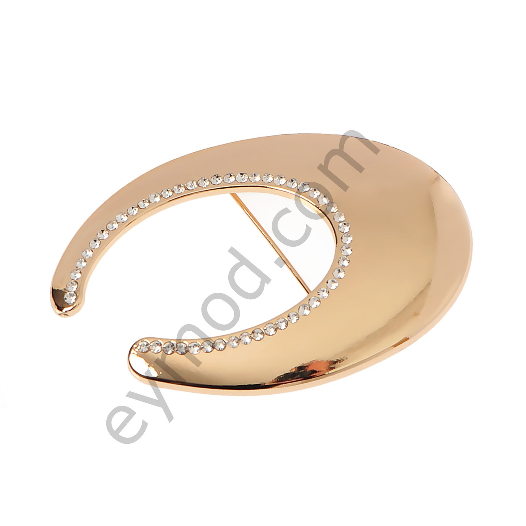 50 Taşlı Büyük Broş GOLD