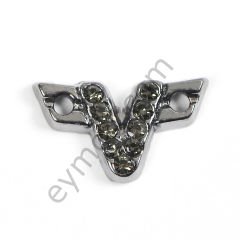 9 Taşlı V Dikme Toka BLACK NİKEL