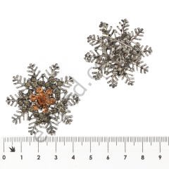 32 Taşlı Çiçek Broş