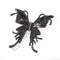 7 Taşlı Kelebek Broş