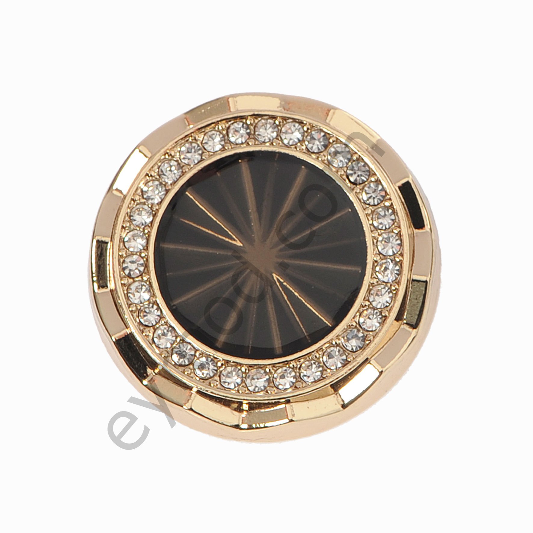 31 Taşlı Yuvarlak Düğme DÜĞME BOYU 36L (~23 mm) - GOLD