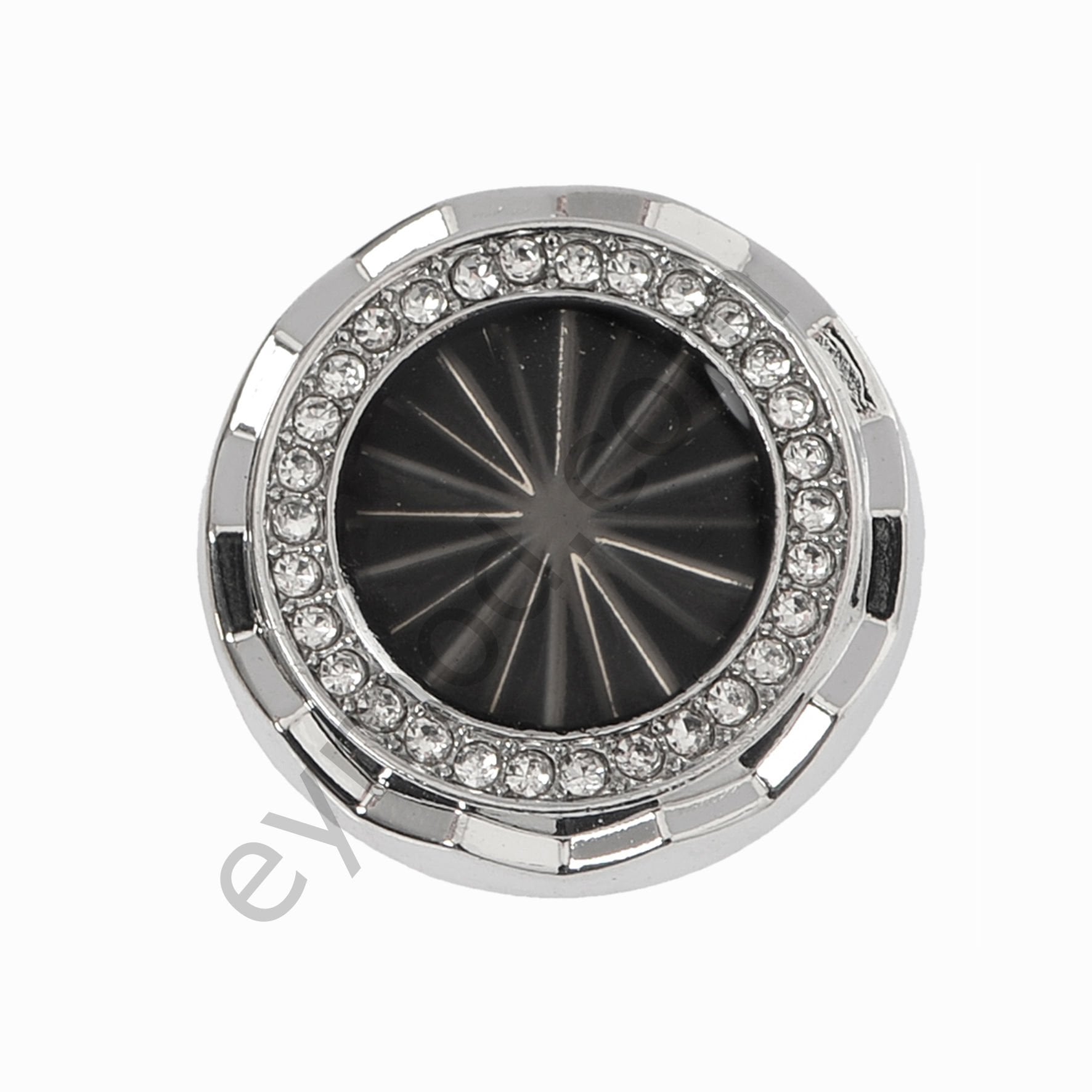 31 Taşlı Yuvarlak Düğme DÜĞME BOYU 36L (~23 mm) - NİKEL