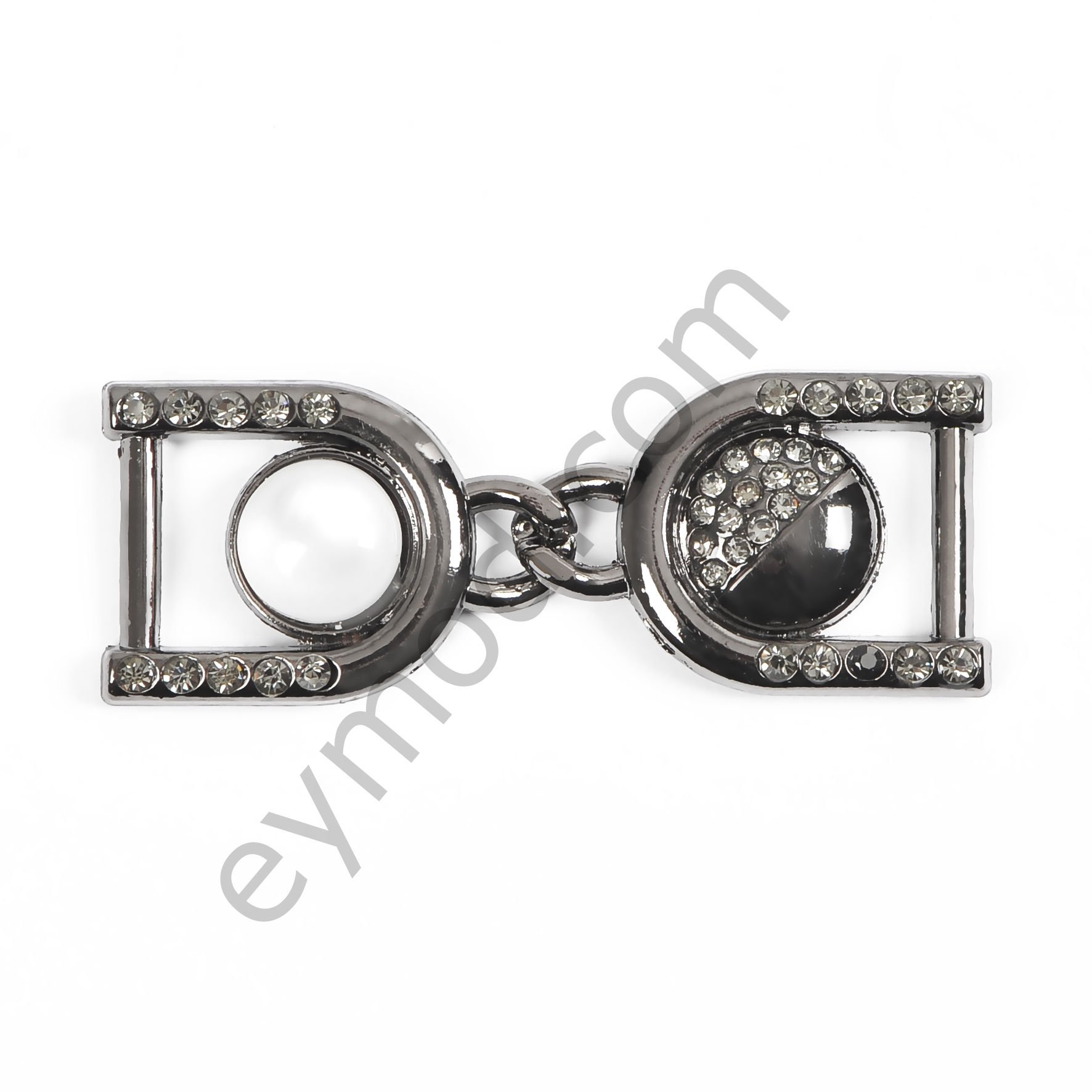 35 Taşlı İncili Brit Toka BLACK NİKEL