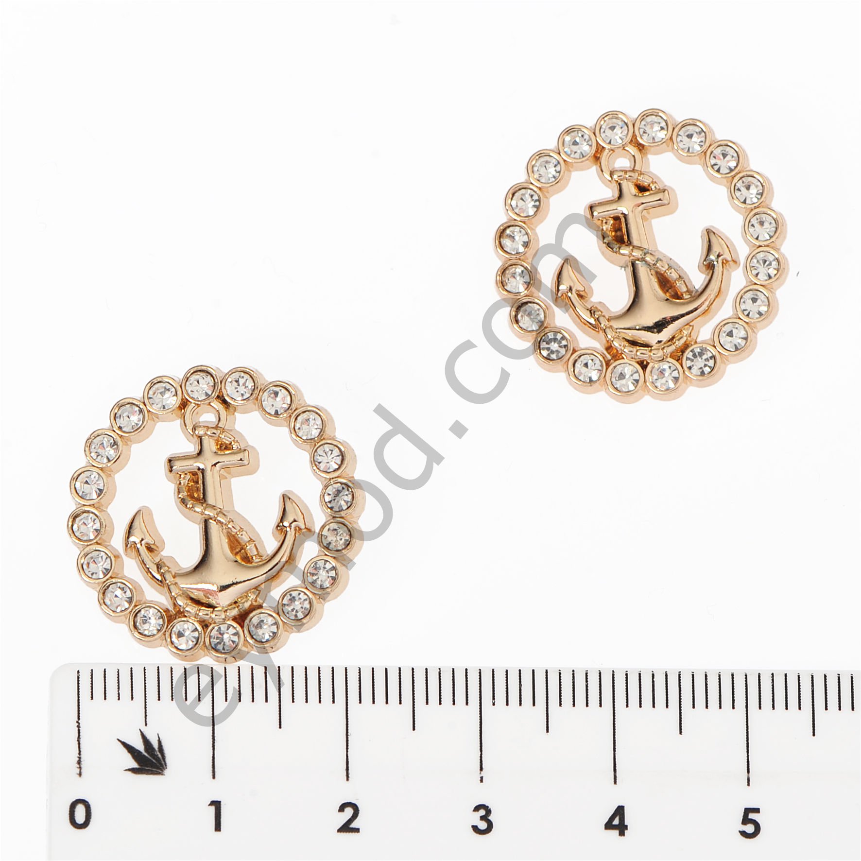 20 Taşlı Çapa Yuvarlak Düğme DÜĞME BOYU 36L (~23 mm)