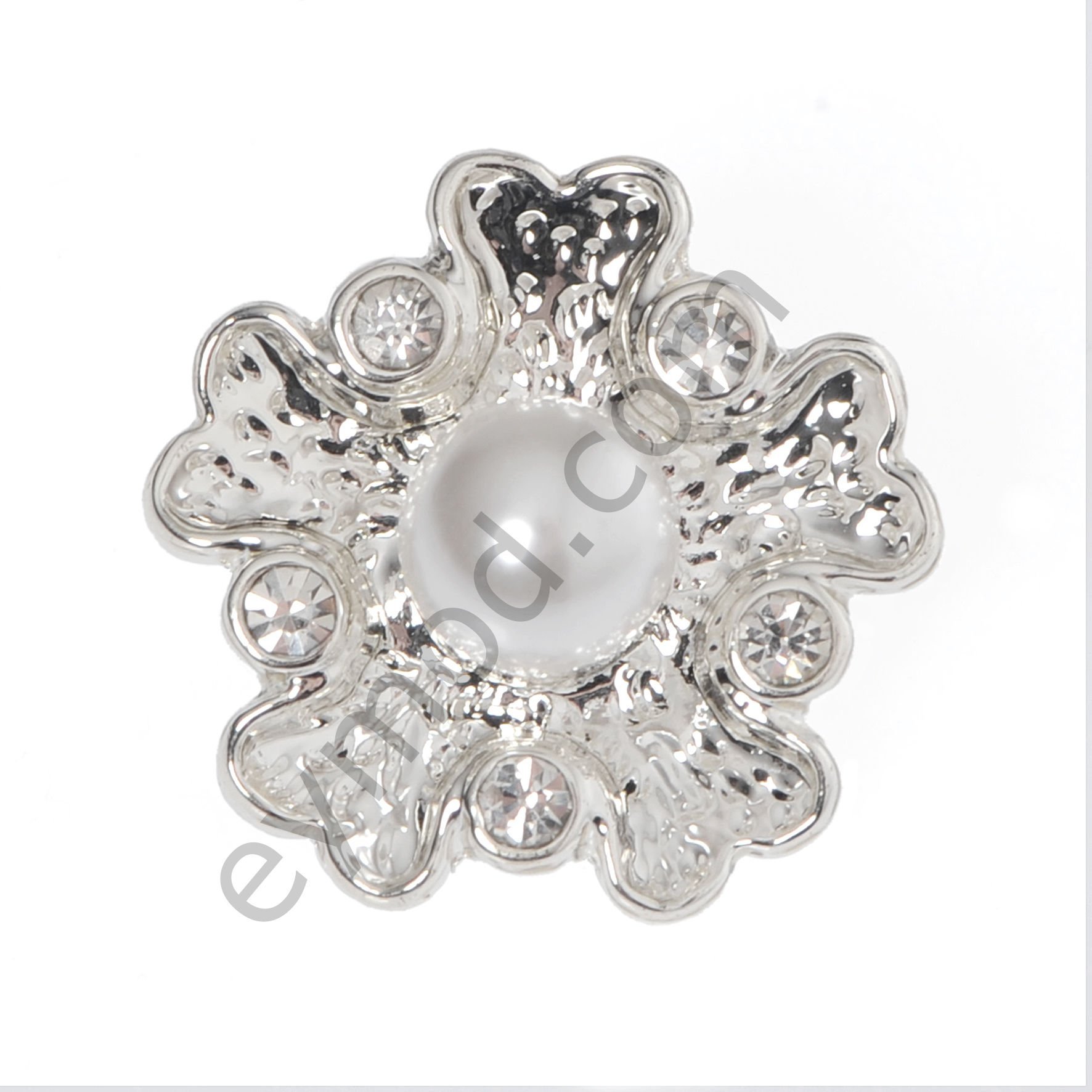 5 Taşlı İncili Yonca Düğme