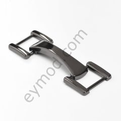 Düz Büyük Eklemeli Toka BLACK NİKEL