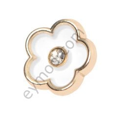 1 Taşlı Mineli Yonca Düğme