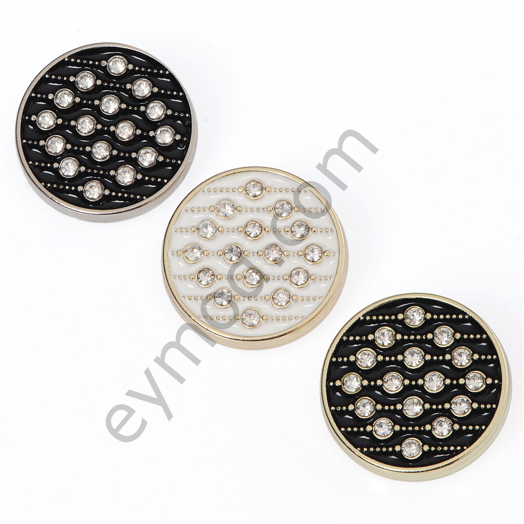 16 Taşlı Mineli Yuvarlak Düğme