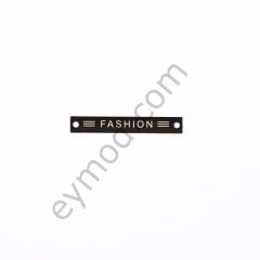 Fashion Yazılı Dikme KÜÇÜK BOY - BLACK