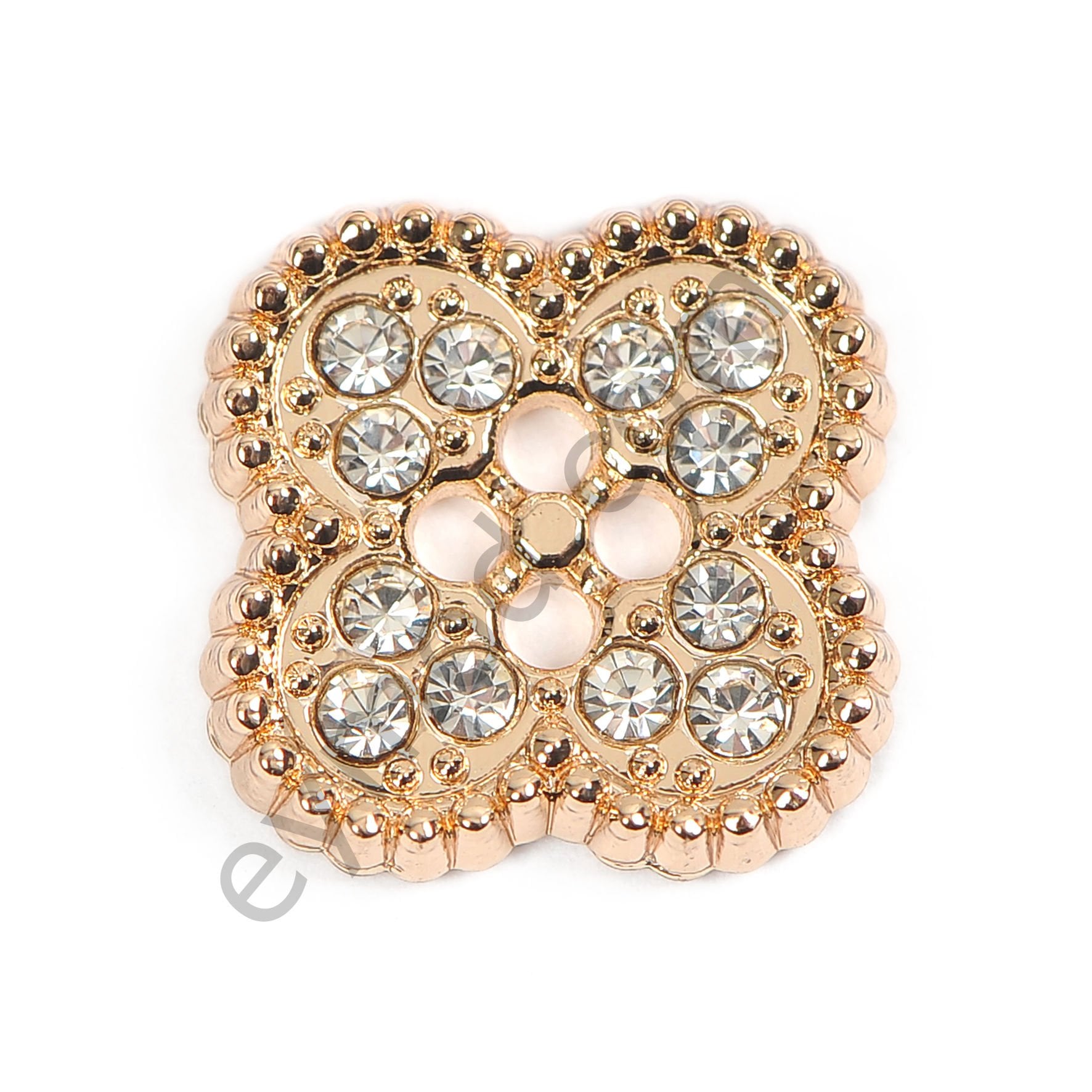 12 Taşlı Küyük Düğme GOLD