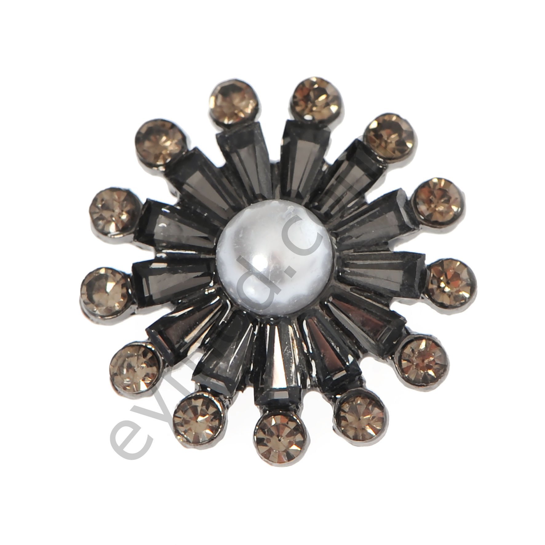 26 Taşlı İncili Yuvarlak Düğme