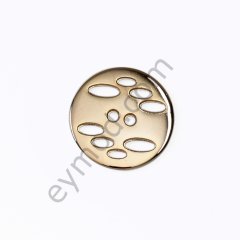 2 Delikli Oval Delik Desenli Düğme