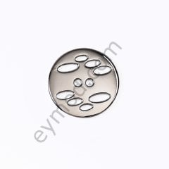 2 Delikli Oval Delik Desenli Düğme