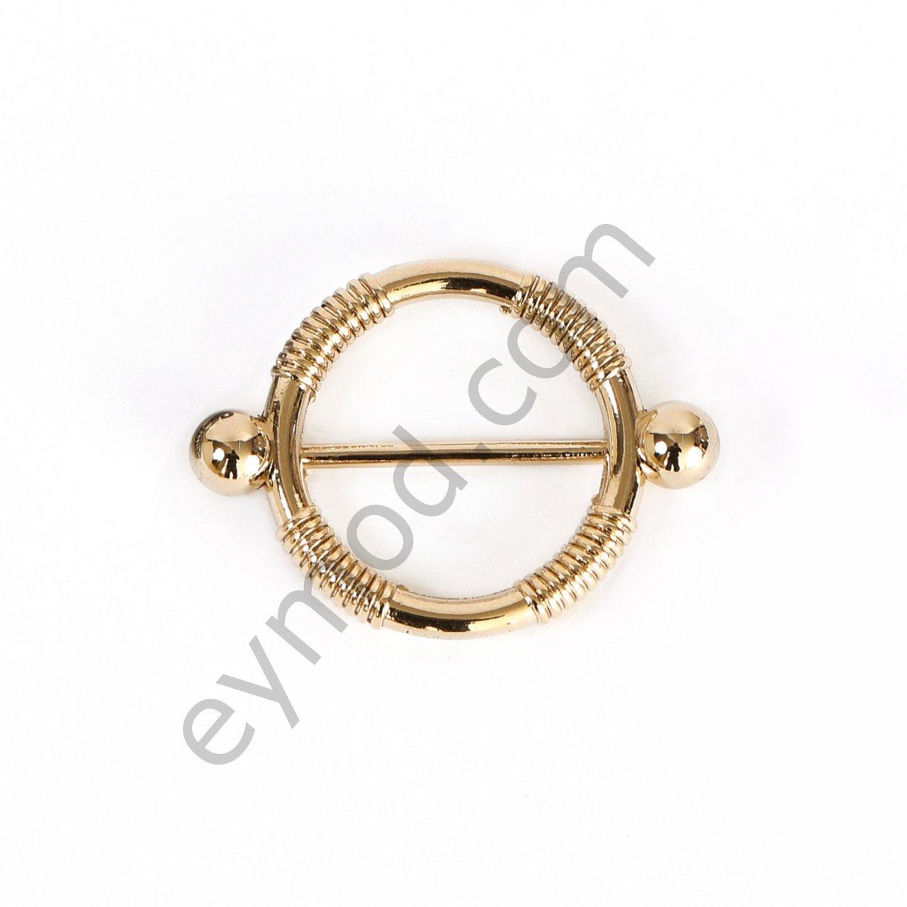 İki Ucu Toplu Halka Toka GOLD