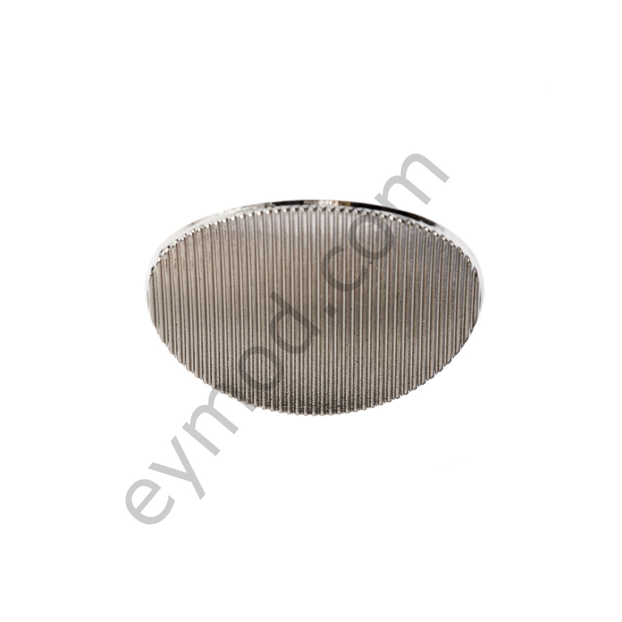 Elips Çizgili Broş NİKEL