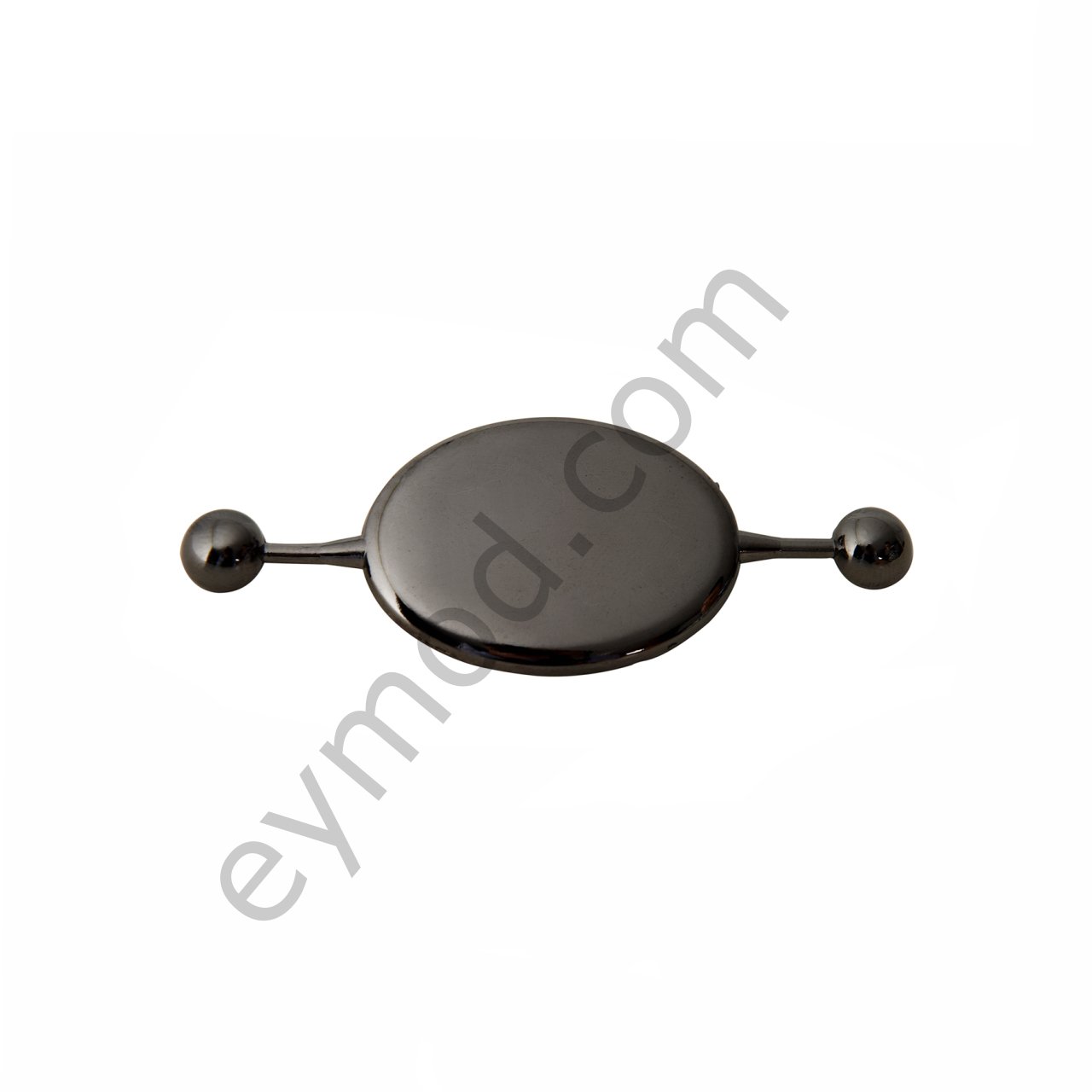 Cilalı Topuzlu Broş BLACK NİKEL
