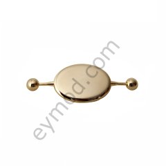 Cilalı Topuzlu Broş GOLD