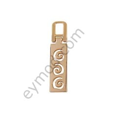 Salyangoz Desenli Elcik Gold