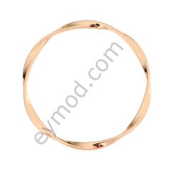 Kıvrımlı Halka Toka GOLD